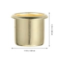 thumbnail image 2 of 4 piezas Candelas decorativas Decorativas Luces de té de hierro Candelas de velas de metal Copas de vela de metal, 2 of 5