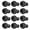 Black, variant on Wine Stoppers Vacuum, Silicone Wine Saver & Preserver, Reusable Bottle Sealer, Keep Fresh (Black, 12 Pieces)
