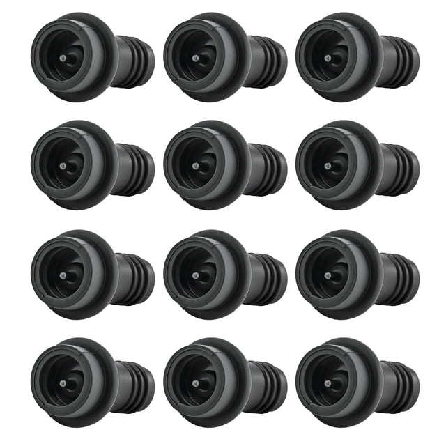 Wine Stoppers WOTOR, aspiradora de silicona, reutilizables, paquete de 12 unidades