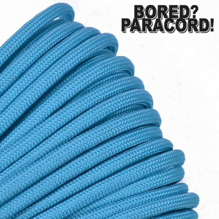 Bored Paracord Brand 550 lb Type III Paracord - Turquoise 10 Feet