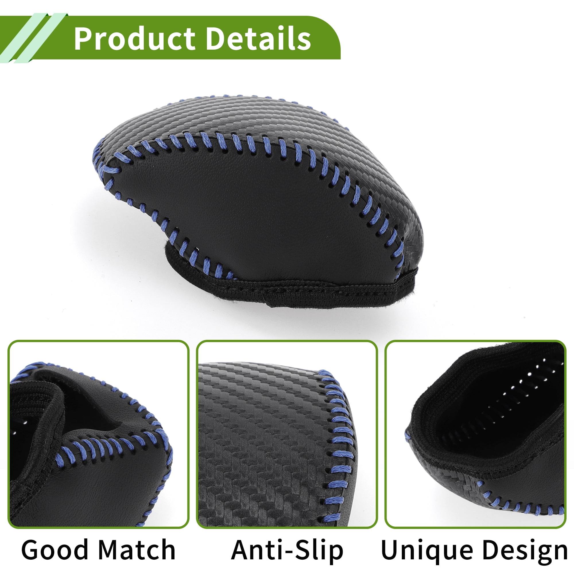 Unique Bargains Gear Shift Knob Cover for Toyota RAV4 2019-2024 Anti-Slip Faux Leather