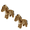 2PK Brown Large Horse, variant on Tuffy® - Mighty® Horse Dog Toy: Ultra Durable Plush Toy with Multiple Layers & Reinforced Seams, Washable and Floats , Vinyl Ball & Fleece