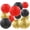 red/black/gold, variant on 12 Pcs Fall Paper Lanterns Thanksgiving Decorations Yellow Orange and Brown Paper Lanterns Autumn Decorative Round Hanging Party Decorations Harvest Theme Party Supplies