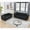 Black, variant on Newest 5-Piece Velvet Sofa Set (3+2 Seater) for Formal Living Room or Entertainment Space, Black