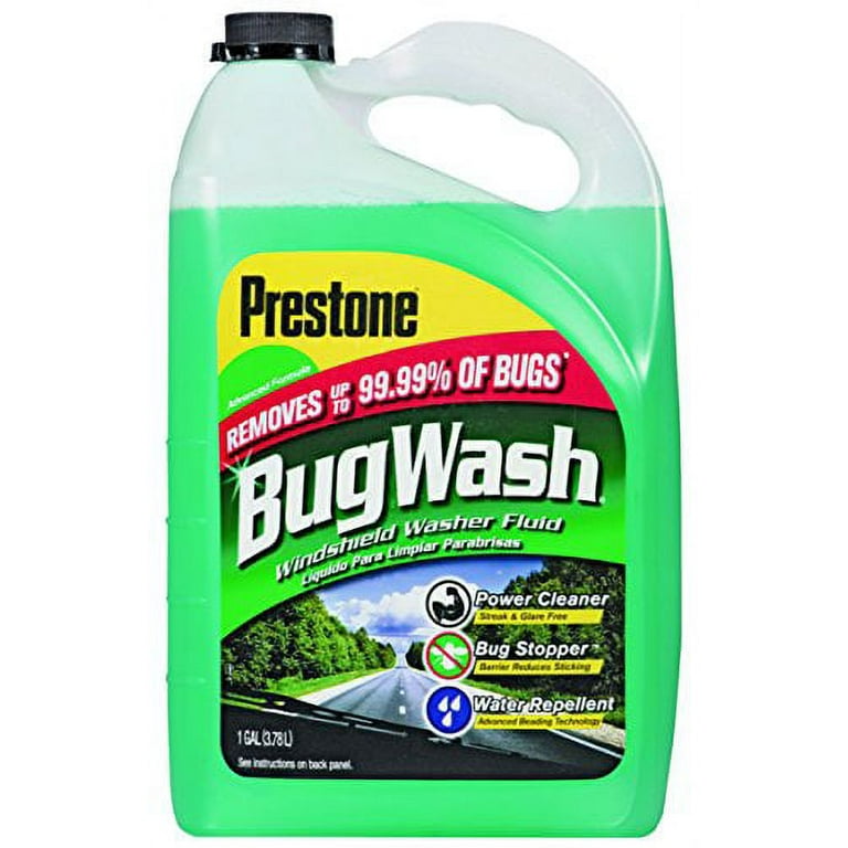 Prestone AS-657 Windshield Washer, 1 gal, Bottle, Clear Green