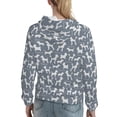 thumbnail image 7 of Lsque Poodle Dog Pattern Casual Women's Hoodie,Hooded Sweatshirt with Kangaroo Pocket,Pullover Hoodie with Eye-catching Drawstrings-Large, 7 of 7