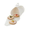 thumbnail image 2 of Ingenero White Paper Small Lunch and Cake Box - 6 1/2" x 6 1/2" x 6 1/2" - 100 count box, 2 of 3