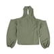 thumbnail image 2 of bar III Blusa con hombros descubiertos y abertura para mujer, verde, pequeña, 2 of 2
