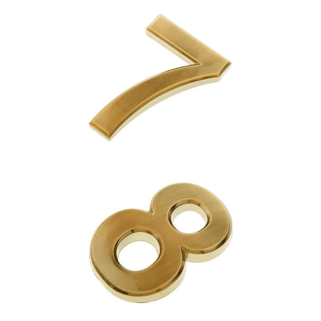 2 placas de dirección para puerta, etiquetas de número personalizadas para el hogar 7 8