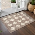 thumbnail image 1 of Alfombra Lahome Moroccan Treills 2x3 para baño, tamaño pequeño, color beige, 1 of 9