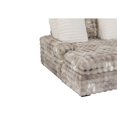 thumbnail image 2 of Global Furniture USA Faux Fur Contemporary Built In Usb Port Lounger Sofa with Pillows, Gray, 2 of 4
