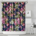 thumbnail image 2 of Waterproof Pioneer Shower Curtain 84x72 Inch Polyester Unique Colorful Floral Shower Curtain for Bathroom Hotel Home Decor with 12 Plastic Hooks, 2 of 5