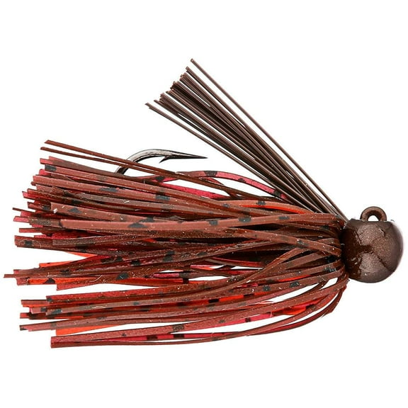 Bass Patrol Silicone Western Football Jig (Brown Red Craw, 3/8 oz)