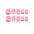 thumbnail image 2 of Fofosbeauty 24pcs Press on False Nails, Square Fake Nails, Color Moon Mink, 2 of 8