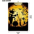 thumbnail image 3 of FMSHPON Halloween Crazy Witch Golden Moon Clipboard Hardboard Wood Nursing Clip Board and Pull for Standard A4 Letter 13x9 inches, 3 of 5