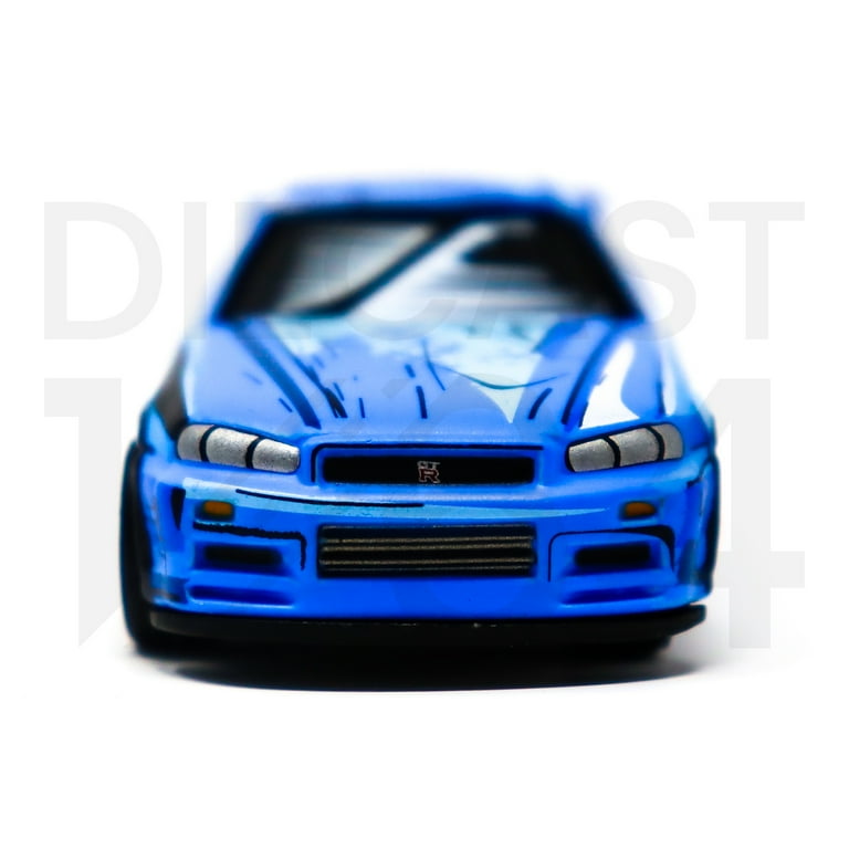 ジョニーライトニング　マンガレーシング　日産　スカイライン R34 GT-R Johnny Lightning 1:64 1999 Nissan GT-R R34 Manga Racing