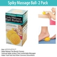 thumbnail image 5 of Spiky Massage Ball- Release Muscle Tension Stress Reflex, Textured Balls 2 Pack Kole Imports OS962, 5 of 5