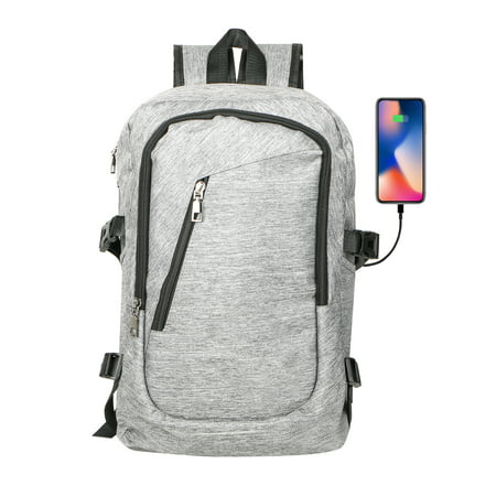 Laptop Backpack, EEEkit Travel Computer Bag for Women & Men, Water Resistant Multi Compartment  College School Bookbag, Slim Business Backpack with USB Charging Port Fits Laptop &