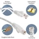 thumbnail image 4 of CENTROPOWER Cables Cable de conexión de red Ethernet Cat5e, cable de Internet blanco de 100 pies para módem, enrutador, PC, consolas de TV, Internet de alta velocidad, 4 of 5