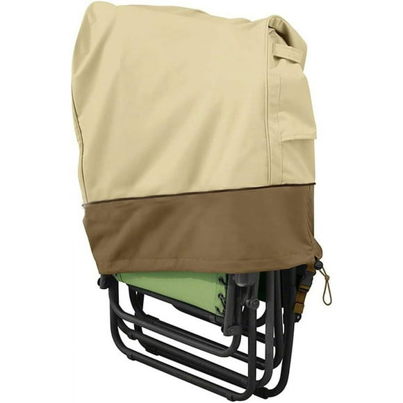 Folding Chair Cover, Waterproof Folding Sun Lounger Protective Cover, 210D Oxford Sunbed Cover Outdoor Garden Anti-UV, for Sunbeds, 93CM x 82CM
