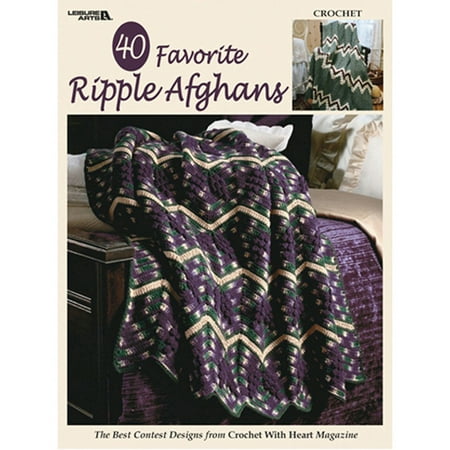 Leisure Arts 40 Favorite Ripple Afghans Bk