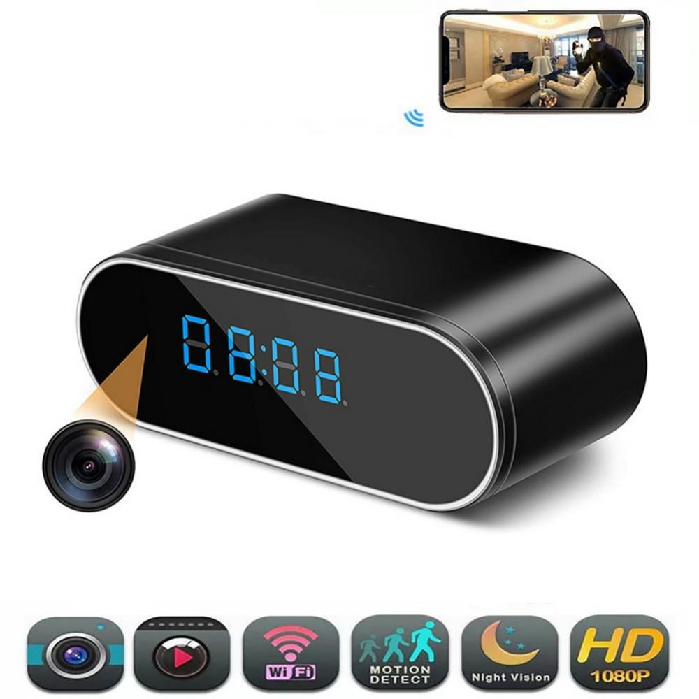 Camera spy hidden Alarm Clock Full 1080P HD Video Motion Detection Loop Recorder 