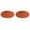 Orange, variant on ZOURIH Blue Placemats Round Vinyl Placemats 13“x17” Heat Resistant Non-Slip Tablemats Washable Place Mats for Dining Table
