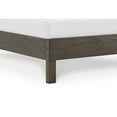 thumbnail image 4 of Benjara Yee King Bed, Gray Wood, 4 Side Drawers, Cut Out Headboard Design, 4 of 5