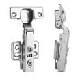 thumbnail image 6 of Luokim 4pcs Standard Cabinet Hinge,Fit for Frameless Cabinet,European Full Overlay,Soft Closing,Four-Hole mounting Plate Hinges,Nickel Plated Finish, 6 of 7