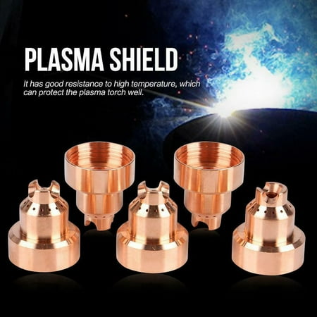

Leke 5pcs 220818 Shield cap Fits Plasma Nozzles Torch Tips Cutting Consumables 45XP