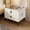 White, variant on Smart Nightstand with Charging Station, Adjustable LED, Bluetooth Speaker, USB Ports, Fingerprint Lock, Bed Side Tables Bedroom Nightstand with Drawers for Bedroom (White, 2-Drawer)