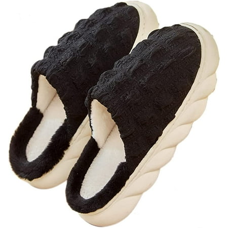 

PIKADINGNIS Women s Cozy Memory Foam Slippers Warm Non-Slip Home Shoes Anti-Skid Soft Plush Slip On Slipper Indoor Outdoor