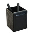 thumbnail image 4 of Dacasso Black Crocodile Embossed Leather Desk Set 3-Piece, 4 of 4