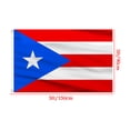 thumbnail image 3 of Puerto Rican Flag 3 ft x 5 ft Polyester Outdoor Flag with Double-Stitched Edges and Brass Grommets, 3 of 9