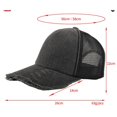 thumbnail image 3 of Summer Women‘S Accessories Baseball Caps Ripped Women‘S Hats Fashion Baseball Caps, 3 of 3