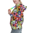 thumbnail image 2 of Sikiie Colorful Bulldog Women's Casual Hoodies Long Sleeve Lightweight Pullover Tops Loose Sweatshirt-Medium, 2 of 7