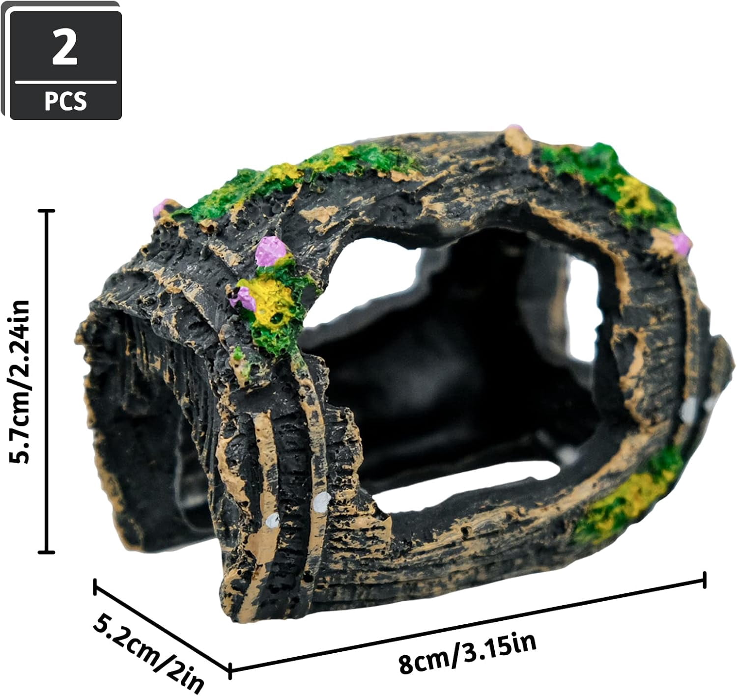 Broken Barrel Aquarium Decorations, Caves Hide Hut Fish Tank Ornaments, Shipwreck Theme Landscaping Hideouts Accessories