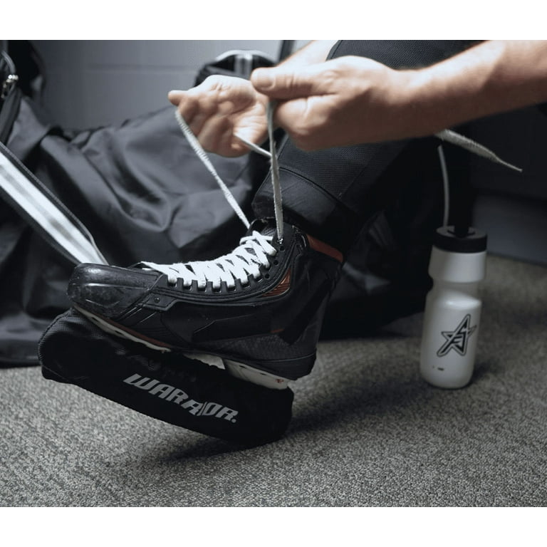 Warrior Waxed Hockey Skate Laces, Senior Sizes 6-8, Secure Grip - White