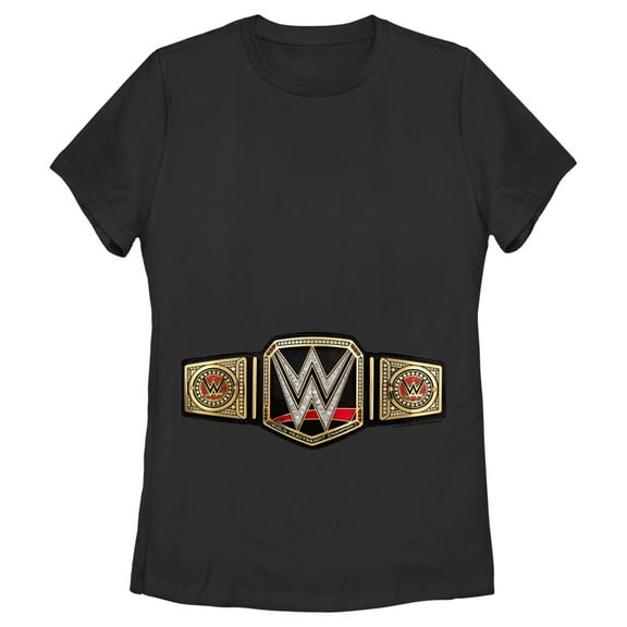 Women's WWE Championship Belt  Graphic Tee Black X Large