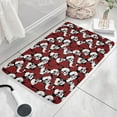 thumbnail image 3 of Red Skull Rose Pattern Flannel Non Slip Door Rugs,Washable Door Mats Indoor,Decorative Door Mats,Dirt-Resistant and Absorbent Doormat for Entrance,Bedroom,Kitchen,Bathroom,23.5x16in(60x40cm), 3 of 5