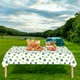 thumbnail image 6 of St. Patrick's Decor Tablecloth Shamrocks Themed Party Tablecloths Rectangle Plastic Tablecloth for Holiday Party Decorations(107.8x53.9IN), 6 of 6