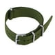 thumbnail image 1 of Correa de repuesto de nailon para reloj, resistente, tejida, de 22 mm (verde militar), 1 of 7