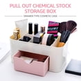 thumbnail image 3 of Muyoka Caja de almacenamiento de cosméticos Organizador de maquillaje de plástico con cajones Contenedor de maquillaje de escritorio para joyas Cuidado de la piel Esmalte de uñas Pinceles Lápiz Tarjet Muyoka Hogar, 3 of 6