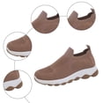 thumbnail image 4 of Rokment Orthopedic Slip on Walking Shoes for Women Lightweight Comfortable Arch Support Platform Wedge Low Heel Athletic Running Tennis Nursing Sneakers Brown Size 7, 4 of 6