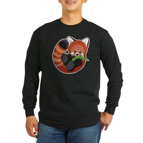 CafePress - Red Panda Long Sleeve Dark T Shirt - Long Sleeve Dark T-Shirt