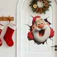 thumbnail image 4 of Santa Breaking Through Wall Sticker - 11.4Inch Christmas Decal, 3D Peel and Stick Wall Art for Holiday Home Decor, 4 of 9