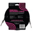 thumbnail image 4 of Ernie Ball - Cable para instrumentos, recto/recto, 6,1 m, color negro, 4 of 4