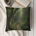 thumbnail image 3 of YINGXI Green Vine Rain Pillowcases Sofa 18x18in, 3 of 5