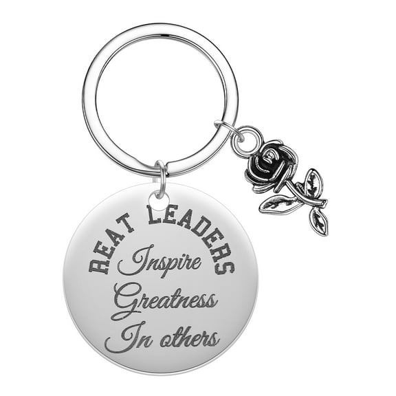 Beat Leaders Rose Keychain Men Women Key Chain Stainless Steel Pendant Accessories Fashion Letter Key Ring Jewelry Gift