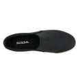 thumbnail image 3 of Soda Hike Black Cobra Slip On Double Layer Foam Padded Fashion Low Top Sneakers (Black Cobra, 7), 3 of 5